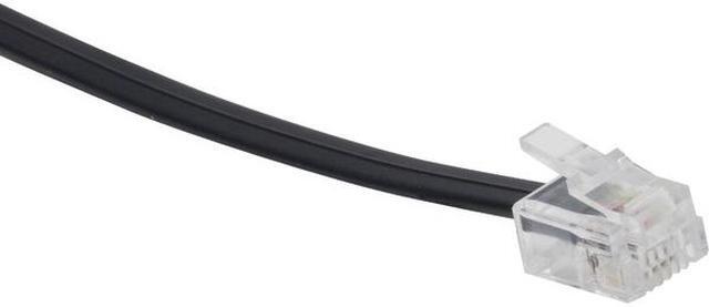 Alt view image 5 of 7 - Power Gear Telephone Line Cord Plug/Plug 15 ft Black 7657999986579
