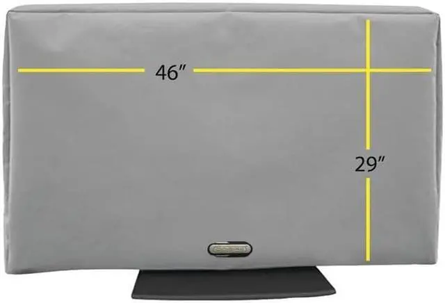 Alt view image 2 of 17 - Solaire 46" - 52" Outdoor TV Cover Light Gray (SOL 46G) HDYSOL46G