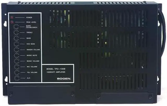 Alt view image 5 of 16 - Bogen - TPU35B - Bogen Communications TPU35B Telephone Paging Amplifier; 0.75 Amp at 120 Volt AC At 60 Hz, 35 Watt RMS,