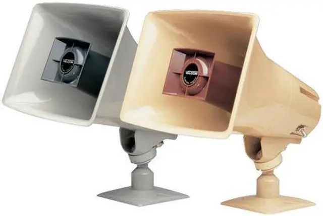 Alt view image 3 of 7 - Valcom - V-1036C-GRAY - One-way, 15-watt Amplified Horn, Gray