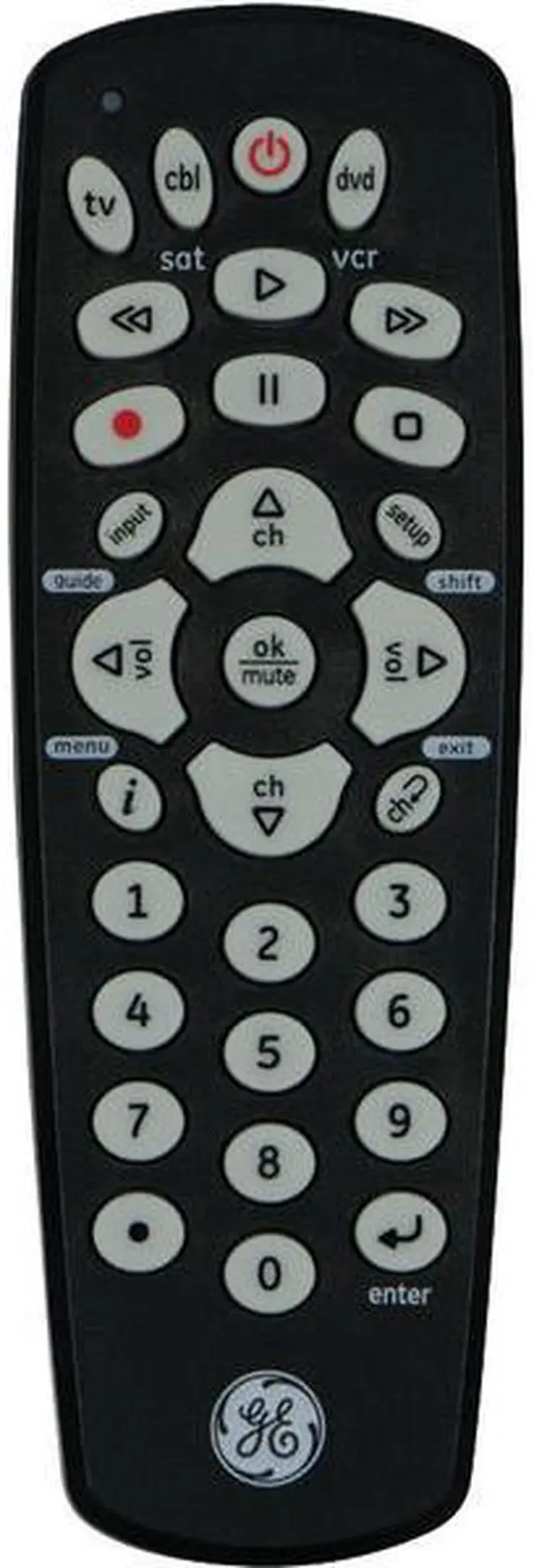 Alt view image 6 of 6 - GE 24991 3 Device Universal Remote Control, Black