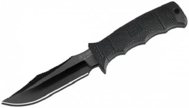 Alt view image 12 of 13 - SOG Seal Pup Elite Black Tini Straight Knife E37S-K