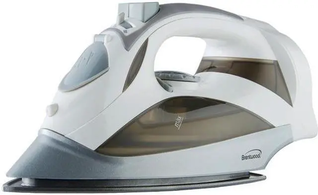 Alt view image 3 of 15 - BRENTWOOD MPI-59W Steam Iron with Retractable Cord, White