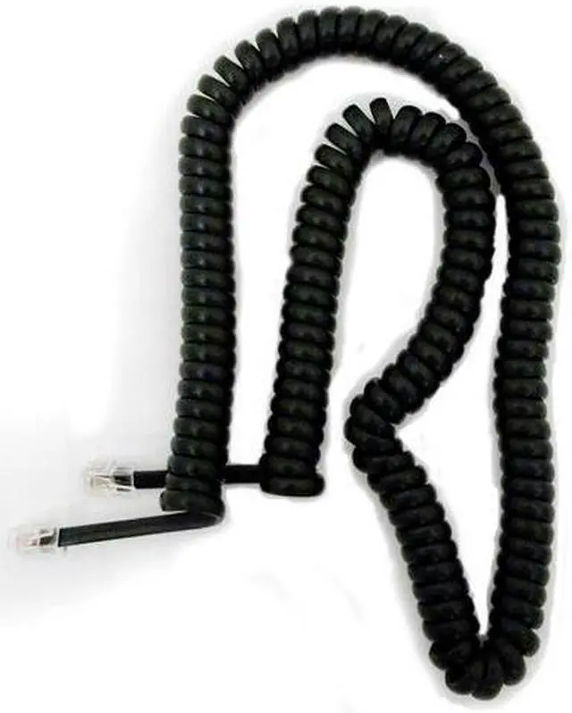Alt view image 5 of 7 - ICC GCHA444012-FBK 12ft Black Handset Cord