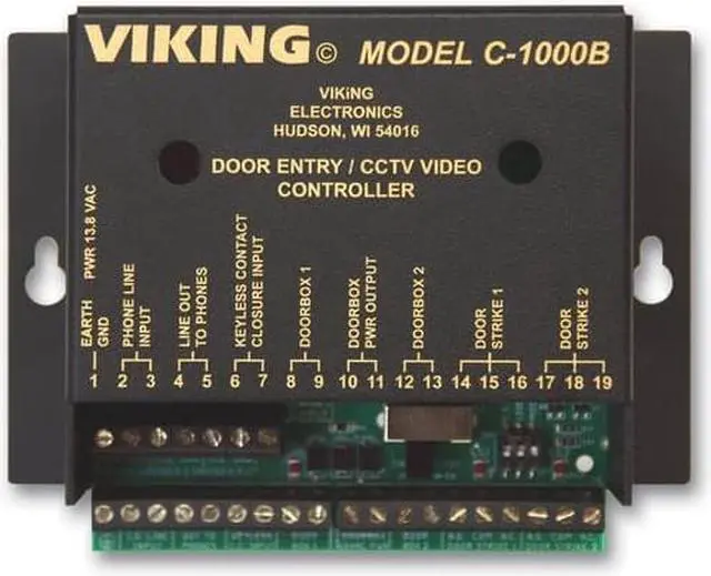 Alt view image 2 of 6 - VIKING C1000B UNIVERSAL DOOR ENTRY SYSTEM VIDEO SWITCH