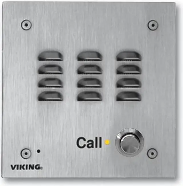 Alt view image 3 of 6 - Viking Electronics - W3000-EWP - Vandal Resistant Handsfree Doorbox 14 Gauge Stainless Steel Faceplate Flush Mount with