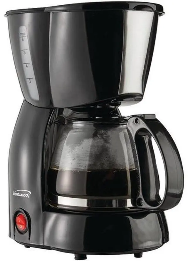 Alt view image 3 of 9 - Brentwood TS-213BK White 4 Cups Coffee Maker, White