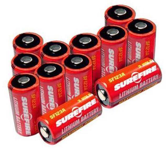 Alt view image 4 of 9 - Surefire (12) 123A Lithium Batteries w/ Reusable Battery Case SF12A-BB-CS
