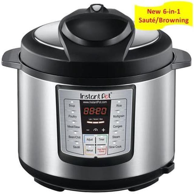 Instant Pot LUX60 6 Qt 6-in-1 Multi-Use Programmable Pressure Cooker, Slow  Cooker, Rice Cooker, Saut, Steamer, and Warmer 