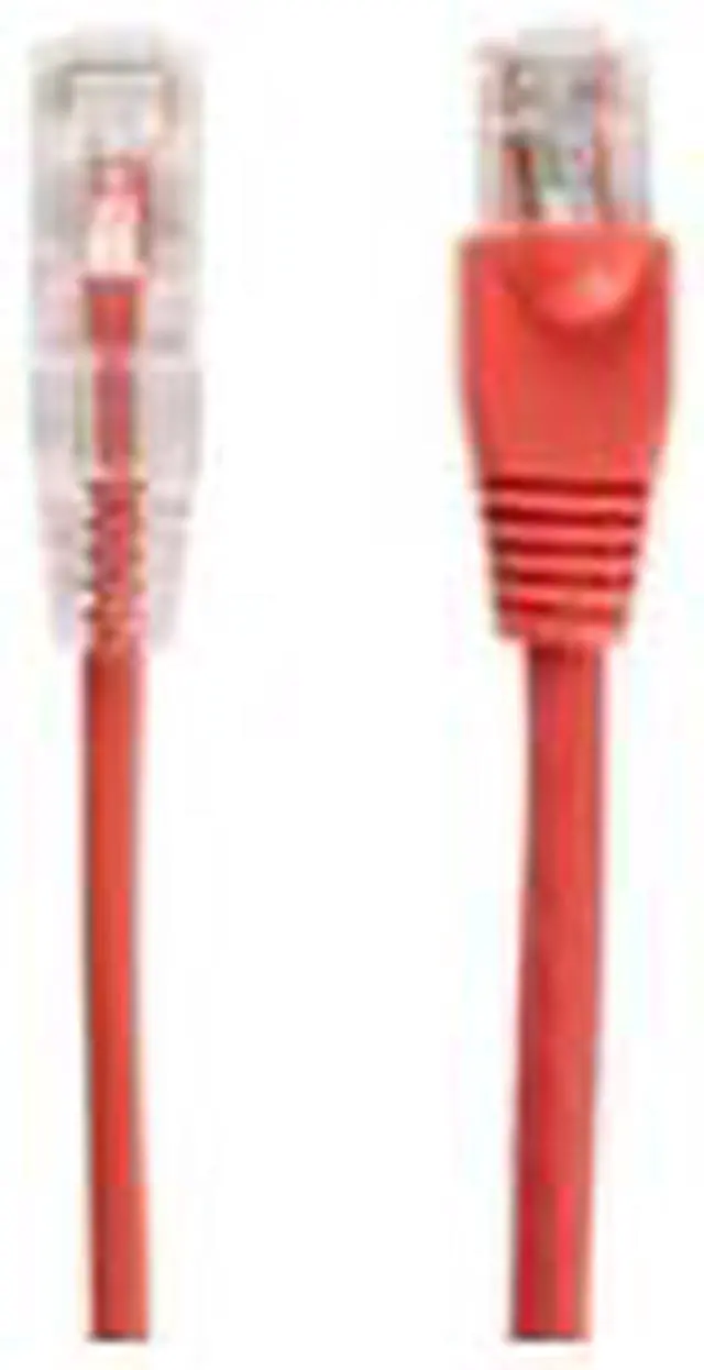 Main image of BLACK BOX C6APC28-RD-03 CAT6A 500-MHZ SNAGLESS 28AWG STRANDED ETHERNET PATCH CABLE - UNSHIELDED (UTP), C