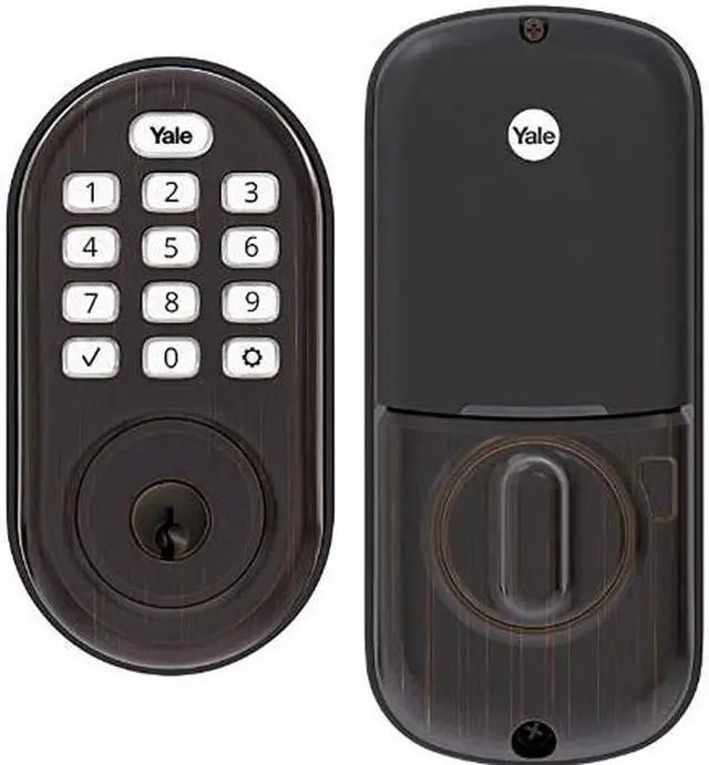 Yale R-YRD216-NR-0BP Assure Lock - Keypad Door Lock in Bronze