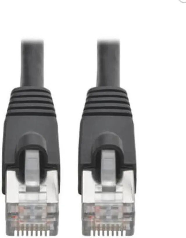 Main image of Eaton Tripp Lite Series Cat6a 10G Snagless Shielded Slim STP Ethernet Cable RJ45 M/M PoE Black 10 ft. 3.1 m