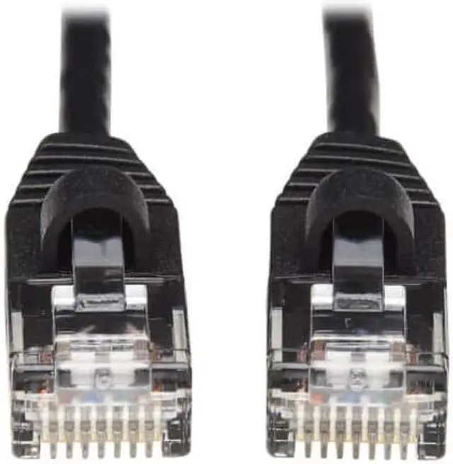 Main image of Tripp Lite Cat6a 10G Snagless Molded Slim UTP Ethernet Cable (RJ45 M/M), PoE, Aqua, 7 ft. (2.1 m) - 7 ft Category 6a Network Cable for Network Device, Server, Switch, Router, Hub, Printer, Computer, P