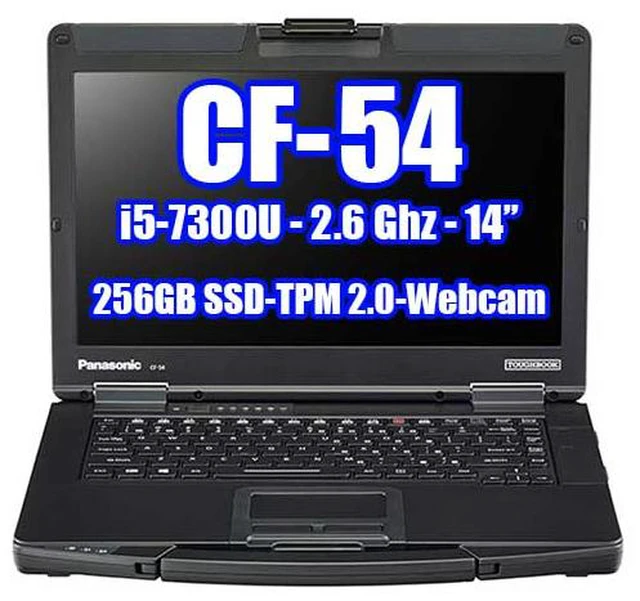 Main image of PANASONIC TOUGHBOOK CF-54 i5-7300U 2.60GHz, 256GB SSD, TPM 2.0, Webcam, 8GB Ram, Windows 10 Pro