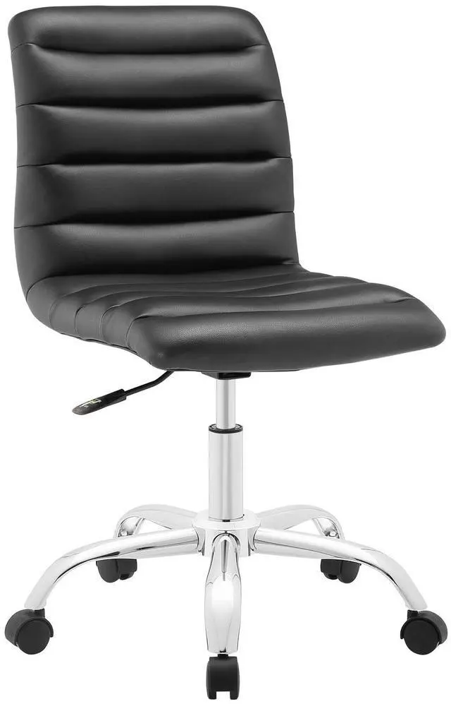 Alt view image 2 of 19 - Ripple Mid Back Office Chair in Black
