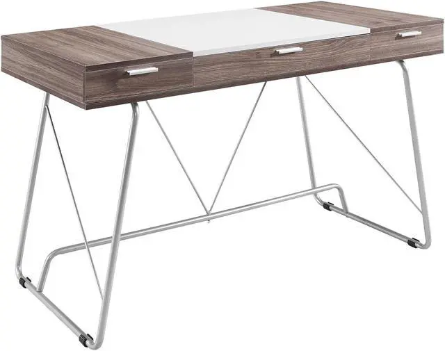 Main image of LexMod Panel Office Desk in Birch