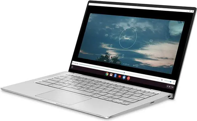 Alt view image 5 of 8 - Asus Chromebook Flip C434TA-DSM4T 14" Touchscreen 2 in 1 Chromebook - 1920 x 1080 - Core M m3-8100Y - 4 GB RAM - 64 GB Flash Memory - Spangle Silver, Black - Chrome OS - Intel UHD Graphics 615 - ...