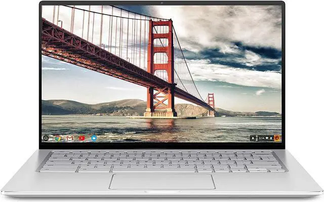 Alt view image 8 of 8 - Asus Chromebook Flip C434TA-DSM4T 14" Touchscreen 2 in 1 Chromebook - 1920 x 1080 - Core M m3-8100Y - 4 GB RAM - 64 GB Flash Memory - Spangle Silver, Black - Chrome OS - Intel UHD Graphics 615 - ...