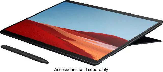 Alt view image 16 of 17 - Microsoft Surface Pro X 13" Microsoft SQ1 8GB RAM 128GB SSD WiFi + 4G LTE Matte Black - Microsoft SQ1 Processor - Laptop, tablet, or studio mode - Microsoft SQ1 Adreno 685 - Windows 10 Home - 13