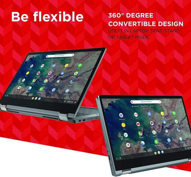 Alt view image 17 of 20 - Lenovo Chromebook Flex 5 13" Laptop, FHD (1920 x 1080) Touch Display, Intel Core i3-10110U Processor, 4GB DDR4 OnBoard RAM, 64GB SSD, Intel Integrated Graphics, Chrome OS, 82B80006UX, Graphite Grey