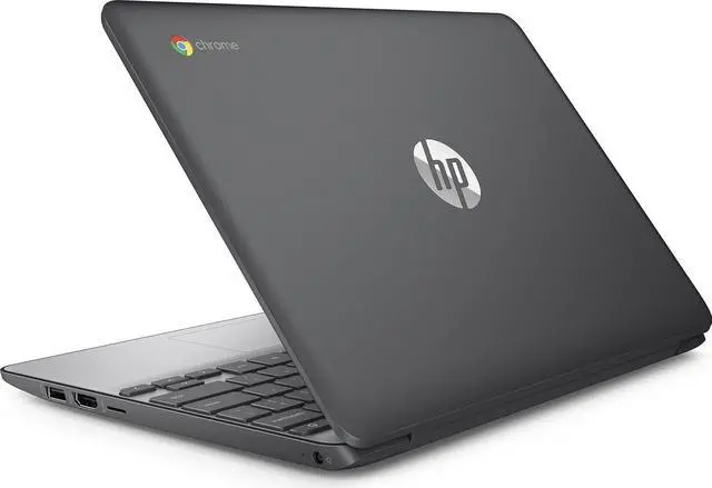 Alt view image 7 of 8 - HP 11.6-Inch Chromebook (Intel Dual-Core Celeron N3060, 1.6GHz, 2GB RAM, 16GB eMMC, HD Display (1366 x 768), HD Webcam, Bluetooth, HDMI, Chrome OS)