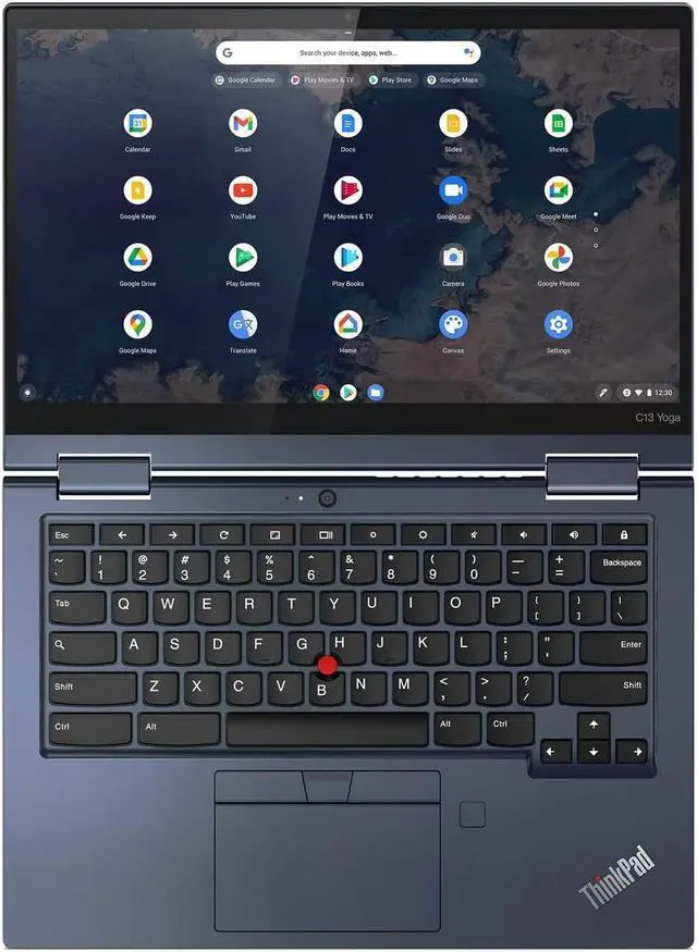 Alt view image 16 of 20 - Lenovo ThinkPad C13 Yoga Gen 1 20UX000MUS Chromebook AMD Ryzen 5 3000 Series 3500C (2.10 GHz) 8 GB Memory 128 GB PCIe SSD 13.3" FHD IPS Touchscreen 1920 x 1080 Chrome OS