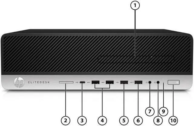 Alt view image 3 of 20 - HP EliteDesk 800 G4 - SFF - Core i5 8500 3 GHz - 8 GB - SSD 256 GB (4DP54UT#ABA)