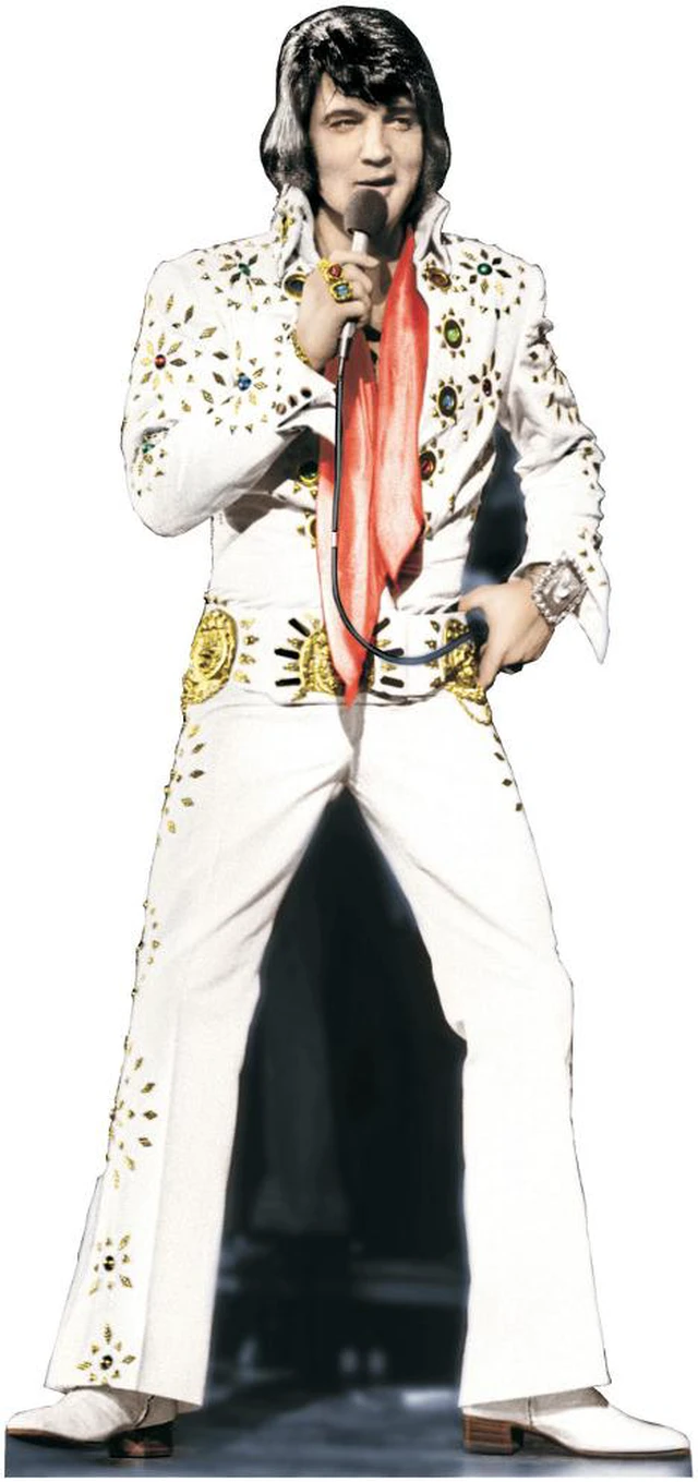 Main image of Elvis Presley-White Jumpsuit Lifesized Standup
