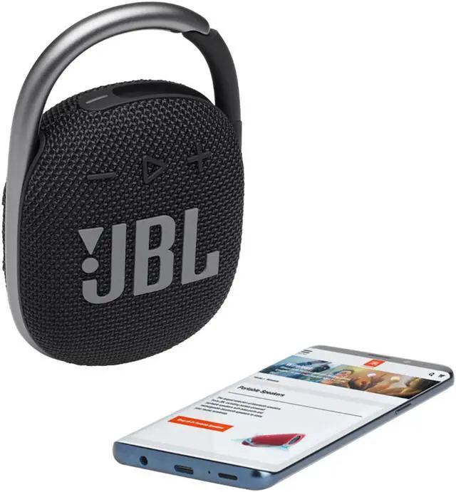 Alt view image 4 of 7 - JBL Clip 4 Bluetooth Speaker and divvi Case Kit - Black