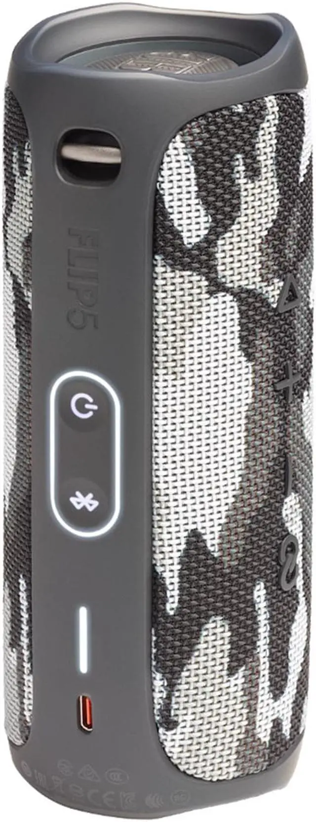 Alt view image 6 of 8 - JBL Flip 5 Black Camo Bluetooth Speaker w/divvi! Hardshell Case Kit