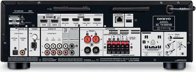 Alt view image 2 of 19 - Onkyo TX-NR5100 7.2-Channel 8K AV Receiver