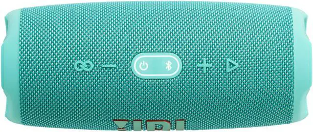 Alt view image 7 of 8 - JBL Charge 5 Teal Bluetooth Speaker & divvi Hardshell Case Kit