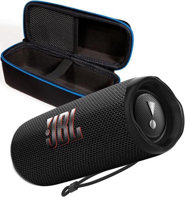 JBL Flip 6 Black Portable Bluetooth Speaker and Divvi Case Kit