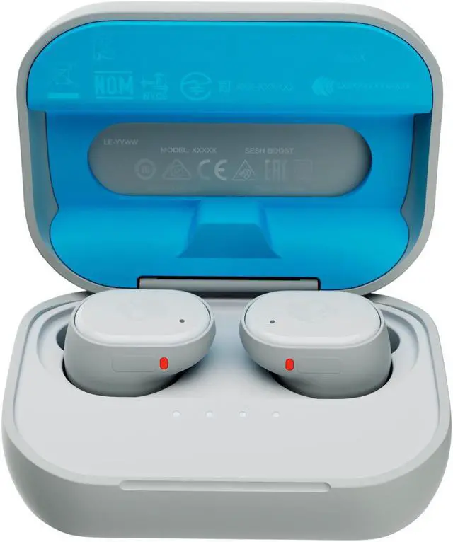 Alt view image 4 of 6 - Skullcandy Grind Light Grey True Wireless Bluetooth Headphones