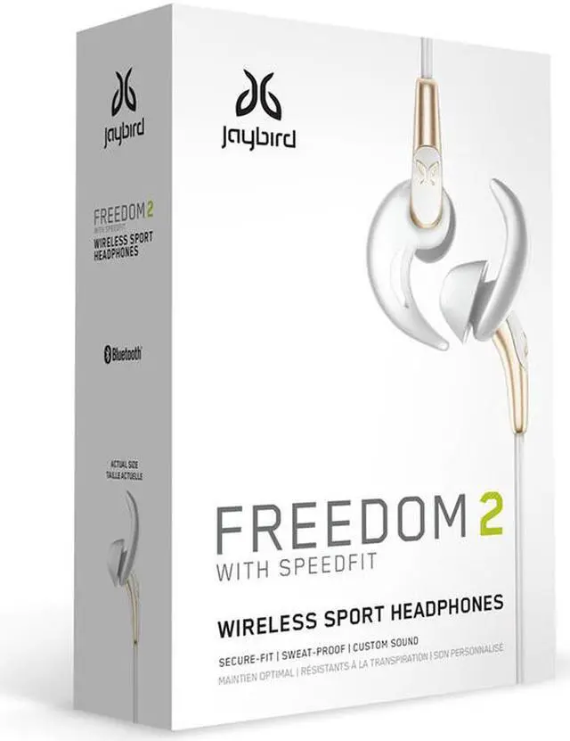 Alt view image 4 of 4 - Jaybird Freedom 2 Gold Headphones w/ Damaged Box