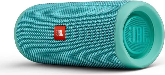 Alt view image 4 of 4 - JBL Flip 5 Teal Portable Bluetooth Speaker w/divvi! Hardshell Case