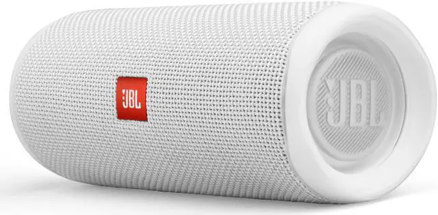 Alt view image 5 of 6 - JBL Flip 5 White Portable Bluetooth Speaker w/divvi! Hardshell Case