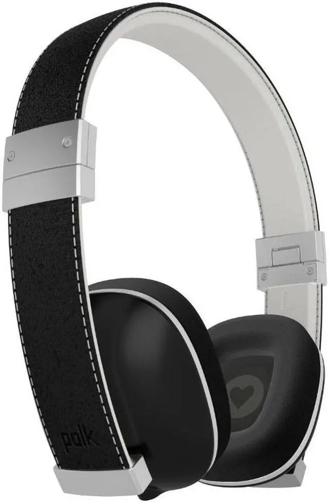Alt view image 5 of 5 - Polk Audio Hinge On-Ear Headphones with 3-Button Apple Control and Mic (Black)