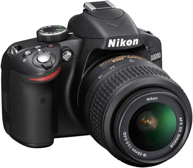 Alt view image 4 of 9 - Nikon D3200 DSLR Camera with 18-55mm and 55-200mm Lenses (Black)