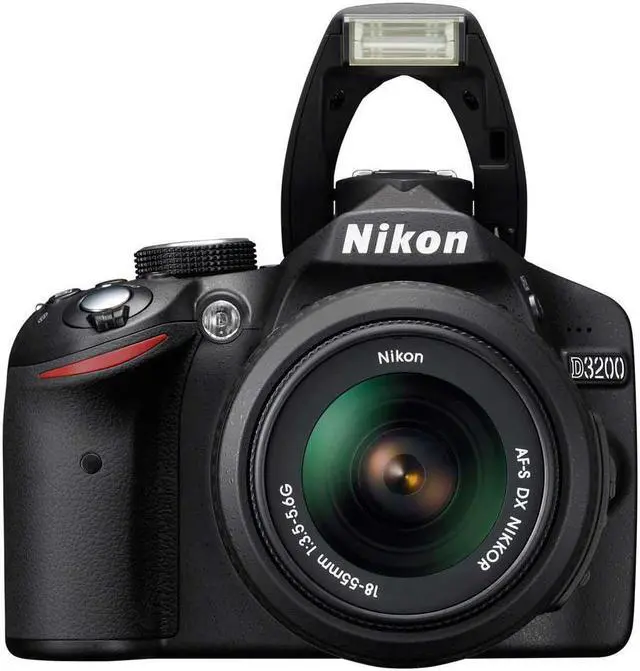Alt view image 7 of 9 - Nikon D3200 DSLR Camera with 18-55mm and 55-200mm Lenses (Black)