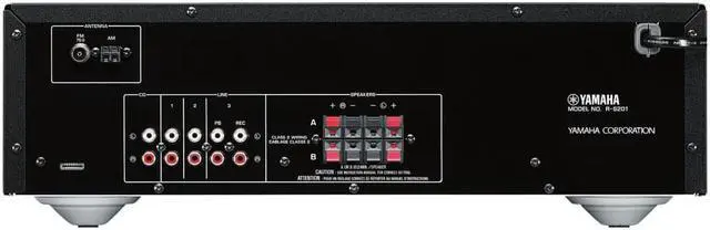 Alt view image 3 of 5 - Yamaha R-S201 Natural Sound Stereo Receiver (Black)