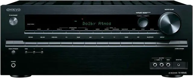 Alt view image 9 of 12 - Onkyo TX-NR545 7.2 Network Ch A/V Receiver with Wi-Fi & Bluetooth