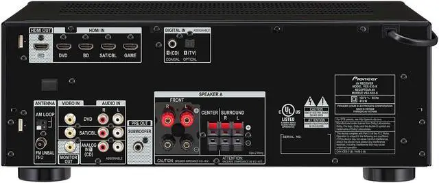 Alt view image 4 of 5 - Pioneer VSX-530-K 5.1 Channel AV Receiver