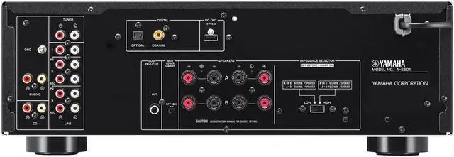 Alt view image 6 of 10 - Yamaha A-S501 Integrated Amplifier (Black)