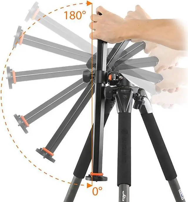 Alt view image 17 of 20 - Vanguard Aluminum Tripod Alta Pro 263AT w/ SBH 100 Ball Head,