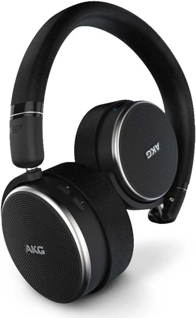Alt view image 4 of 20 - AKG N60NC On-Ear Noise-Cancelling Bluetooth Headphones with Built-In Remote and Mic (Black)