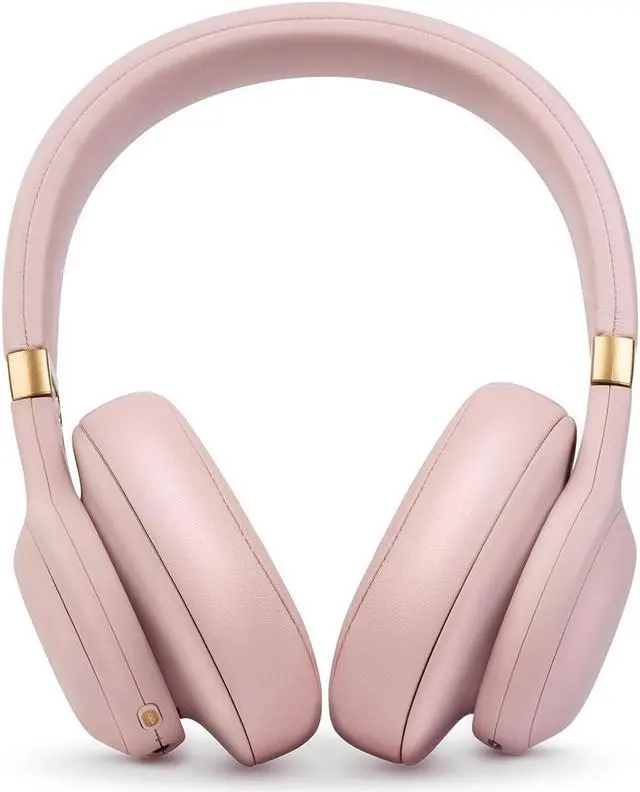Alt view image 10 of 11 - JBL E55BT Quincy Edition Wireless Over-Ear Headphones -Pink