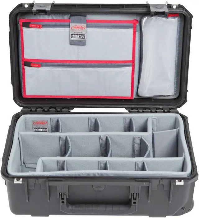Alt view image 6 of 20 - SKB Cases iSeries 2011-7 Case with Photo Dividers and Lid Organizer (Black)