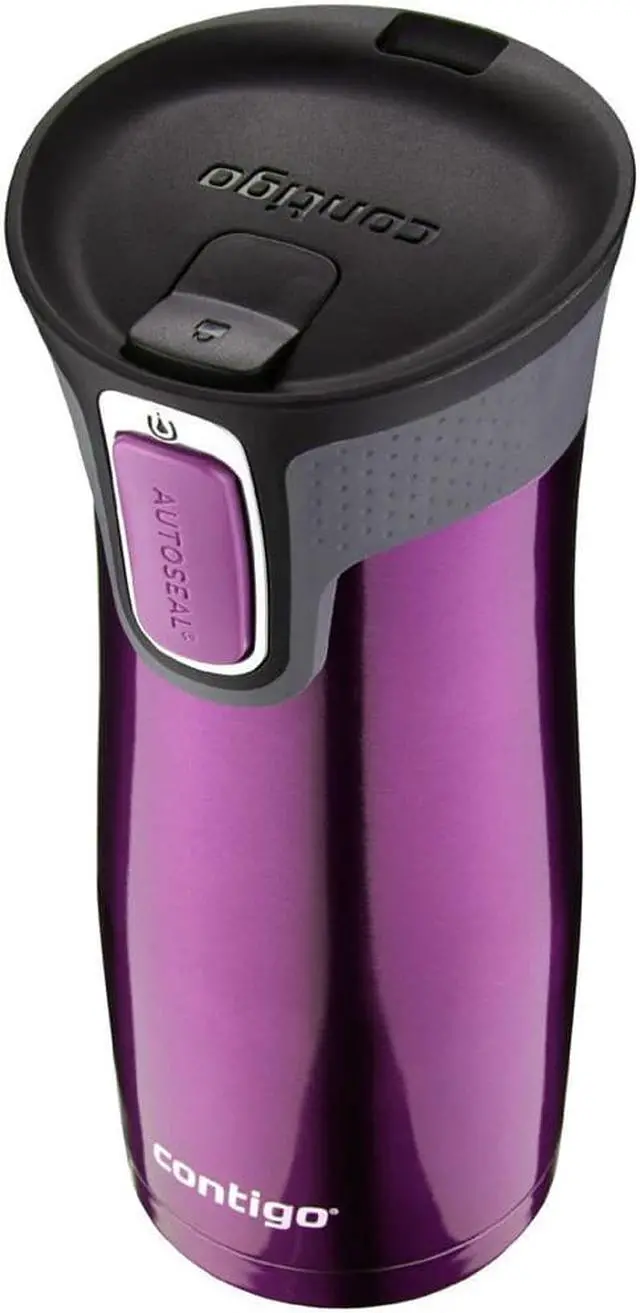 Alt view image 3 of 9 - Contigo 16 oz West Loop 2.0 Stainless Steel Travel Mug - Radiant Orchid