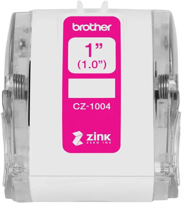 Alt view image 4 of 20 - Brother Genuine CZ-1004 continuous length 1" (1.0") 25 mm wide x 16.4 ft. (5 m) long label roll featuring ZINK® Zero Ink technology - 1" Width x 16 13/32 ft Length - Zero Ink (Z